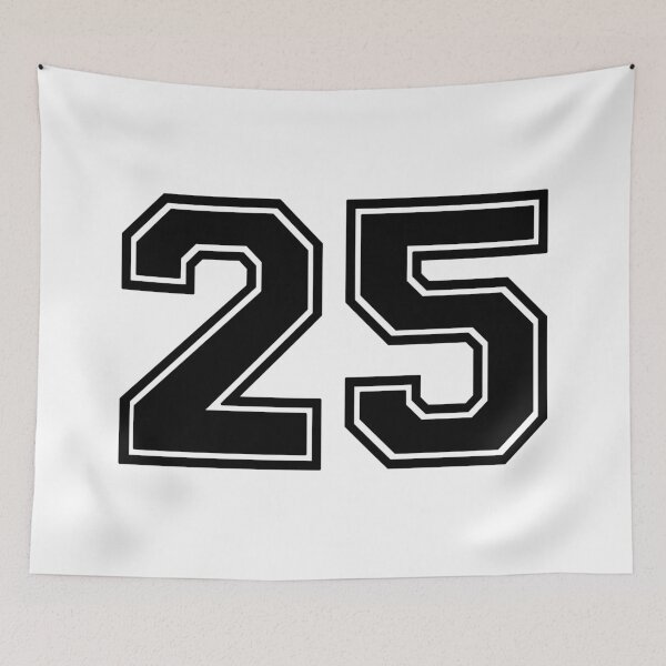 Item preview, Twenty five black Jersey number 25 fifth  designed and sold by Greenfieldlogo.