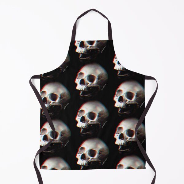 Item preview, Glitched Anaglyph Skull - Grunge Screaming Skull designed and sold by RabbitLair.