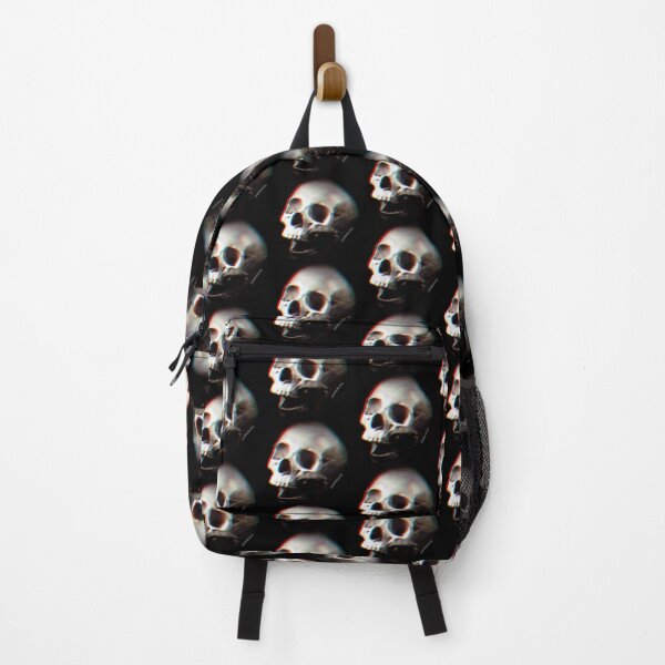 Item preview, Glitched Anaglyph Skull - Grunge Screaming Skull designed and sold by RabbitLair.