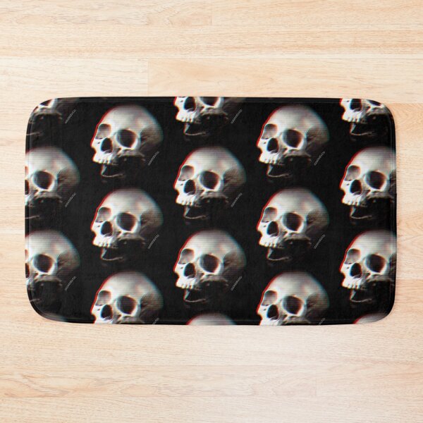 Item preview, Glitched Anaglyph Skull - Grunge Screaming Skull designed and sold by RabbitLair.