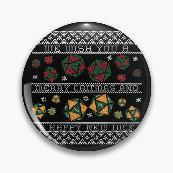 Item preview, Merry Critmas and a happy new Dice! | Dungeons and Dragons Xmas Gift designed and sold by DatDragonShop.