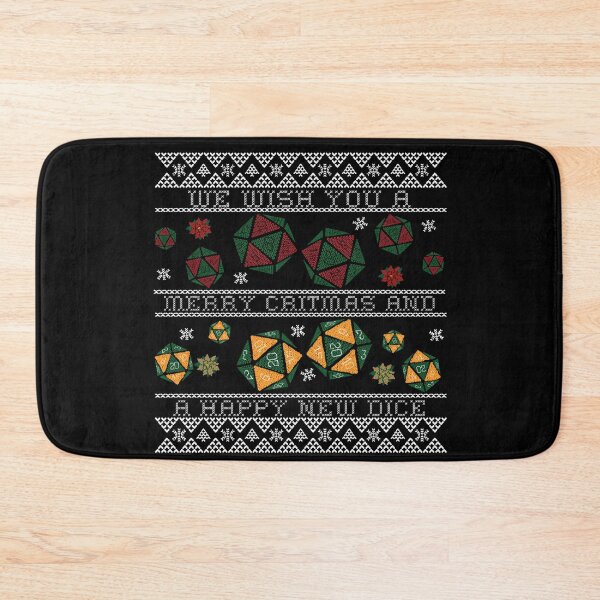 Item preview, Merry Critmas and a happy new Dice! | Dungeons and Dragons Xmas Gift designed and sold by DatDragonShop.