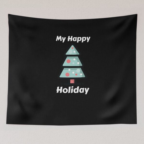 Item preview, Happy Holidays Christmas Tree designed and sold by PrintBrint.
