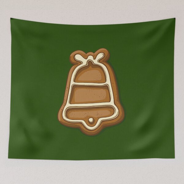 Item preview, Christmas Gingerbread Bell Cookie designed and sold by rocketdandy.