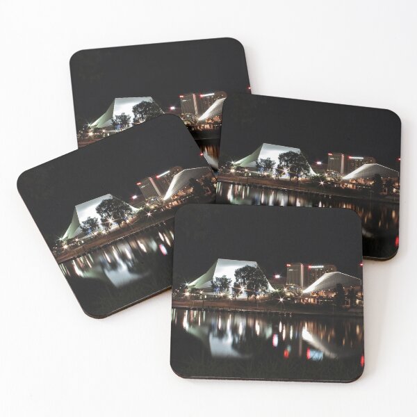 Item preview, Adelaide Festival Theatre, reflected in the Torrens at night designed and sold by Cars around Adelaide.