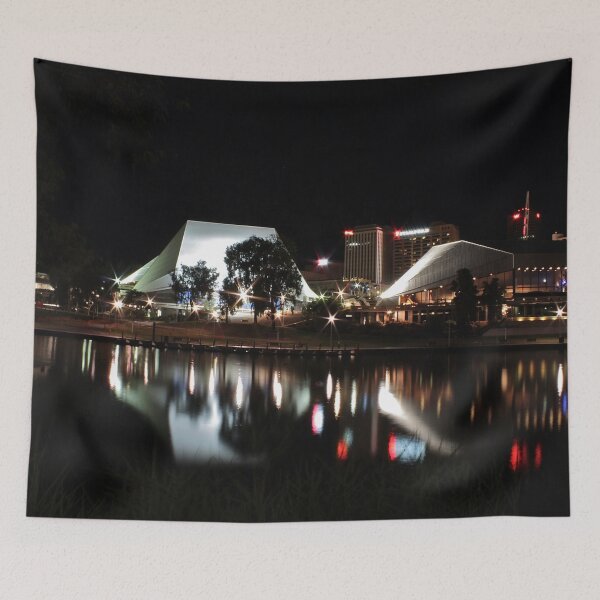 Item preview, Adelaide Festival Theatre, reflected in the Torrens at night designed and sold by Cars around Adelaide.