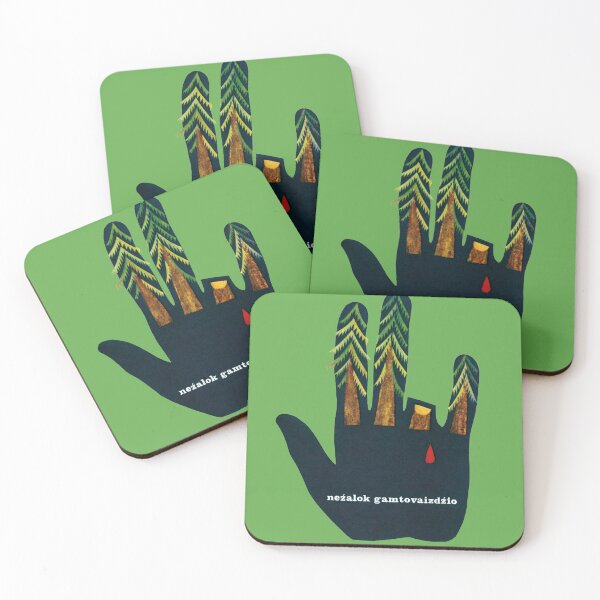 Item preview, Safe forest - Safe nature Forest Saver Soviet Greens propoganda Hand Tree designed and sold by ArtFay.