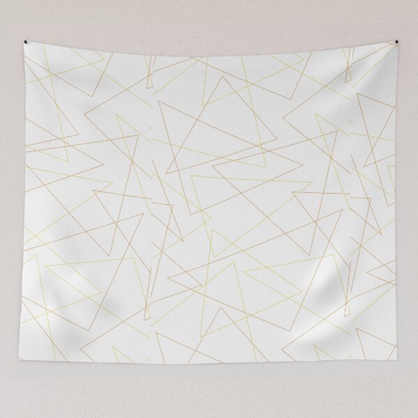 Item preview, Gold Triangles | Geometric Print designed and sold by Jeleedesigns.