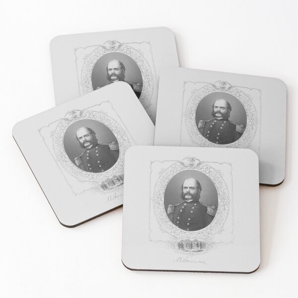 Item preview, General Ambrose Burnside Engraved Portrait - Circa 1865 designed and sold by warishellstore.
