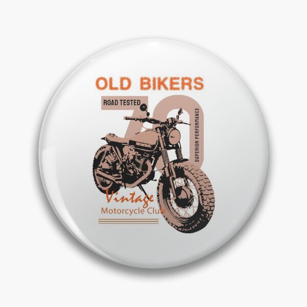 Item preview, OLD BIKERS road tested, vintage motorcycle club designed and sold by Williams Anderson.