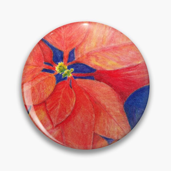 Item preview, Orange Red Poinsettia designed and sold by The Elderberry Blossom.