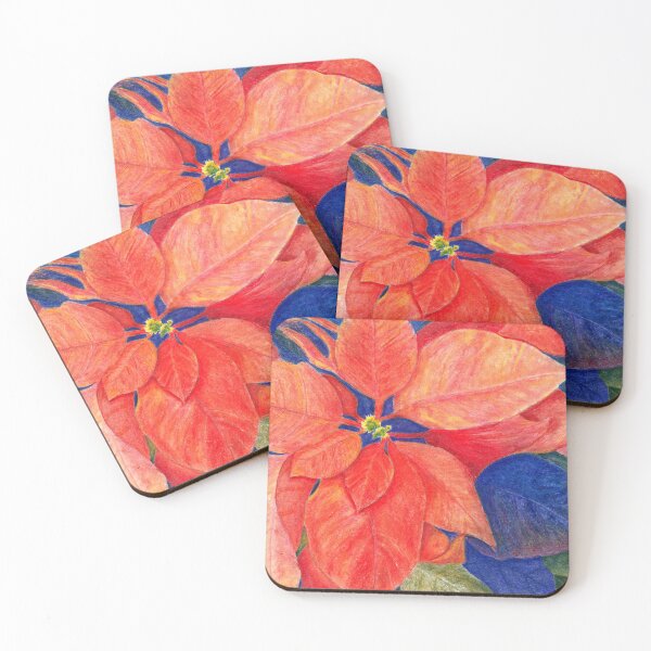 Item preview, Orange Red Poinsettia designed and sold by The Elderberry Blossom.