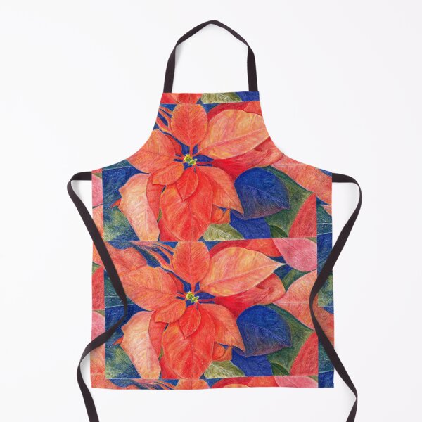 Item preview, Orange Red Poinsettia designed and sold by The Elderberry Blossom.