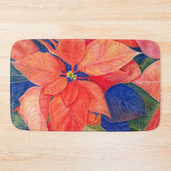 Item preview, Orange Red Poinsettia designed and sold by The Elderberry Blossom.