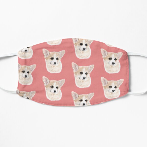 Cute Corgi Puppy Flat Mask