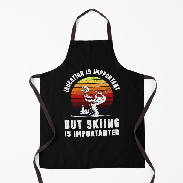Item preview, Funny skiing design : Education is important but skiing Is Importanter - skiing Graphic Tee - skier Gifts designed and sold by HMMOUCH.