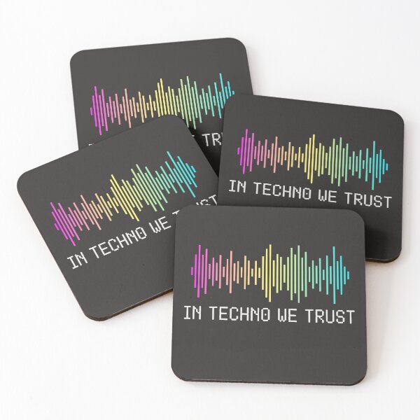 Item preview, In Techno We Trust Music EDM Rave Tekk Hardcore Tripping Trippy Club Electro designed and sold by gkao.
