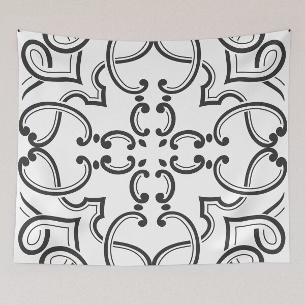 Item preview, Classic Moroccan Black and White Pattern Design designed and sold by Peggy Lindstrom.