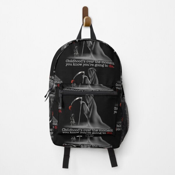 Item preview, Childhood’s over the moment you know you’re going to die. designed and sold by Jody Parmann.