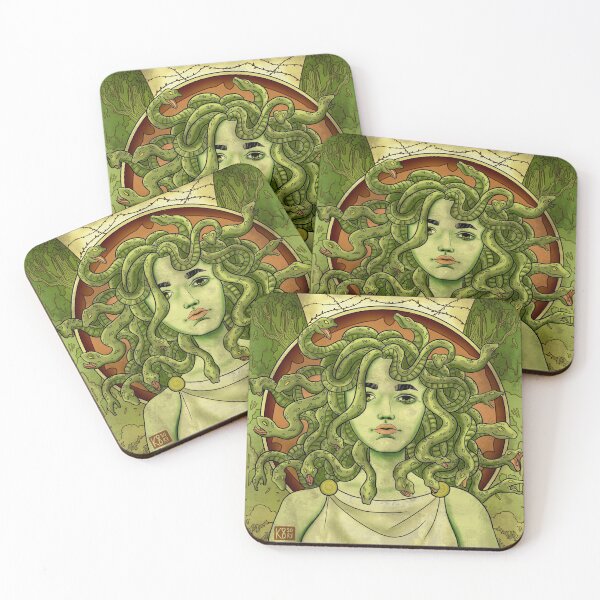 Item preview, Art Nouveau Medusa designed and sold by katesteele.