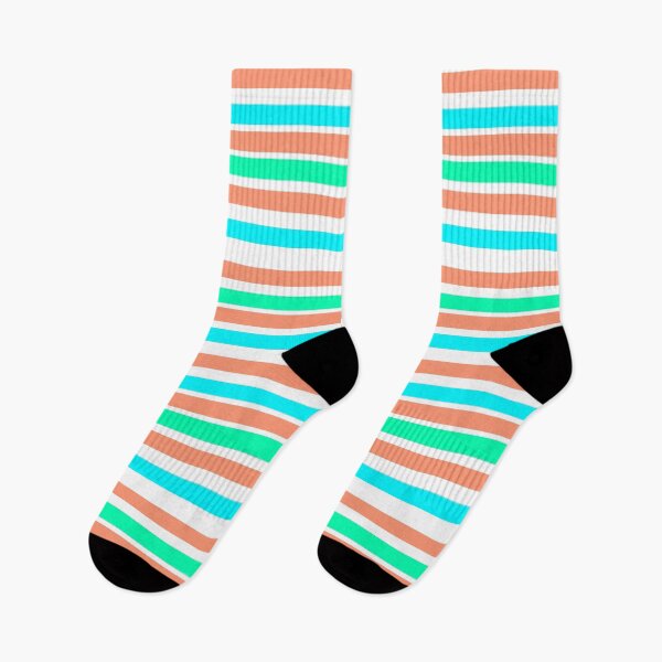 Item preview, Coral, Blue, Mint stripes designed and sold by mkphotos17.