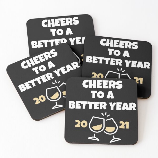 Item preview, Cheers to a Better Year 2021 New Years designed and sold by PatientCitizen.