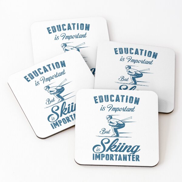 Item preview, Education is important  but skiing Is Importanter  - skiing Graphic Tee - skier Gifts  designed and sold by HMMOUCH.