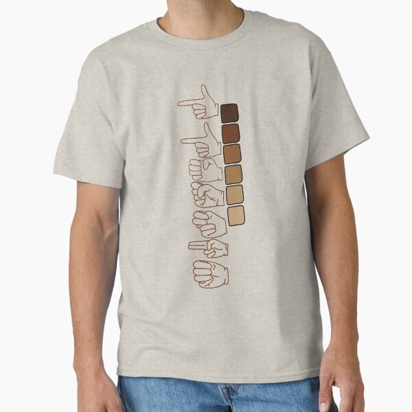 “Munsell” Color Chart in American Sign Language (ASL) Classic T-Shirt