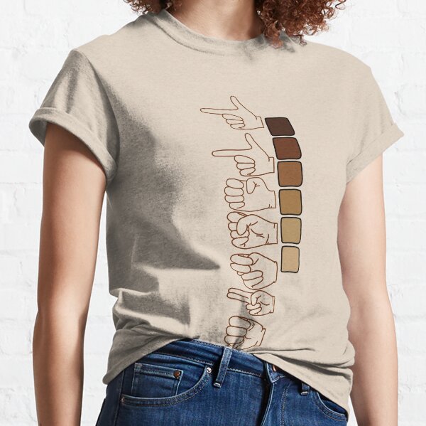 “Munsell” Color Chart in American Sign Language (ASL) Classic T-Shirt