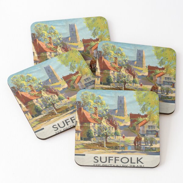 Item preview, retro classic Suffolk poster designed and sold by CorasPosters.