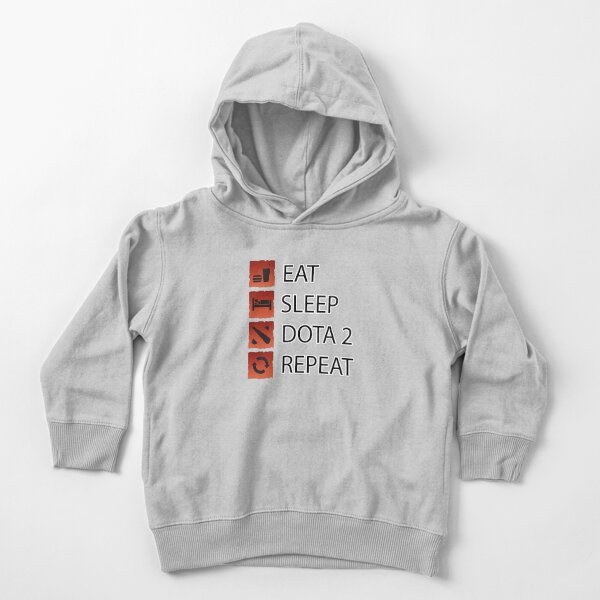 Dota 2 Gamer Life - Manger Dormir Dota 2 Répéter Sweat à capuche épais pour tout-petit