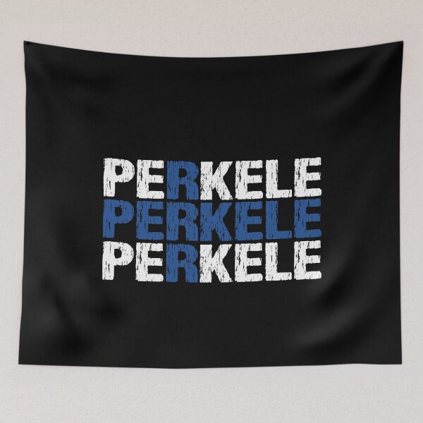 Item preview, Perkele Finnish Flag Distressed designed and sold by Nirvanibex.