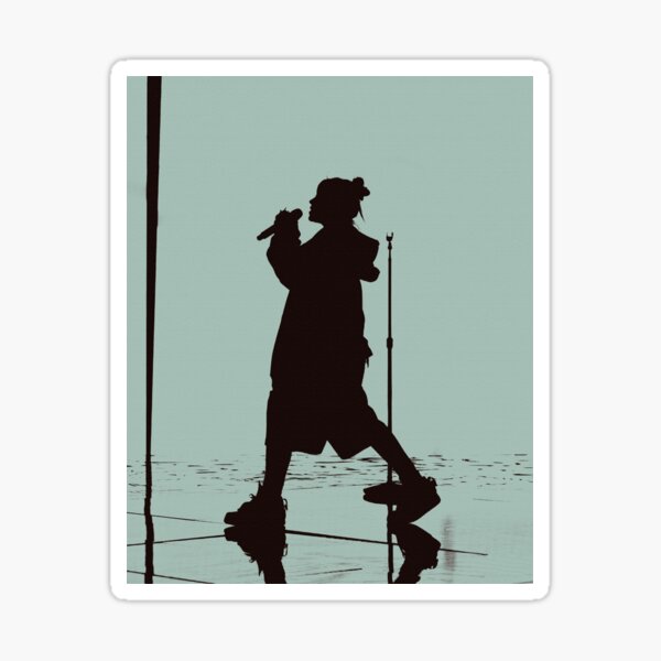 SILHOUETTE BILLIE EILISH Sticker
