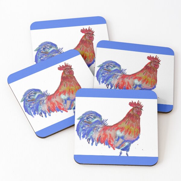 Item preview, Rooster Watercolor Painting designed and sold by Sarah  Rajkotwala.
