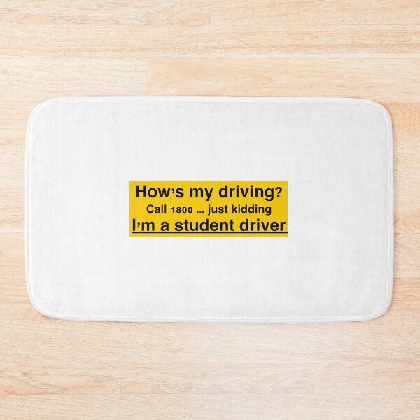 Item preview, “How’s my driving” funny student driver sticker and magnet designed and sold by paigeg230.