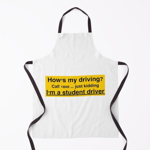 Item preview, “How’s my driving” funny student driver sticker and magnet designed and sold by paigeg230.