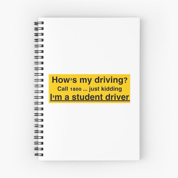Item preview, “How’s my driving” funny student driver sticker and magnet designed and sold by paigeg230.