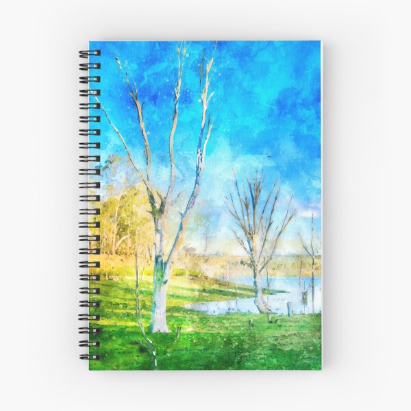 Item preview, Lake Eppalock Shallow Reservoir Watercolor designed and sold by Steven Jodoin.