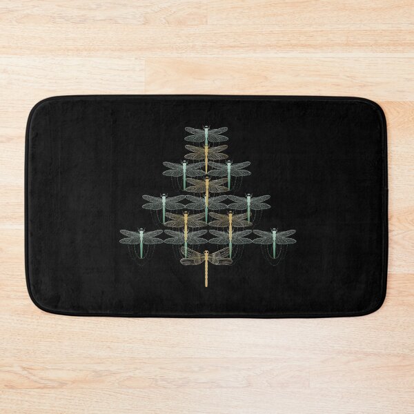 Item preview, Dragonfly Christmas Tree Graphic / Pretty Holiday Design Art design designed and sold by CreatedByHeidi.