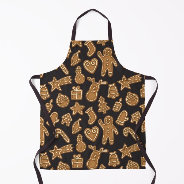 Item preview, Christmas gingerbread cookies black pattern designed and sold by rocketdandy.