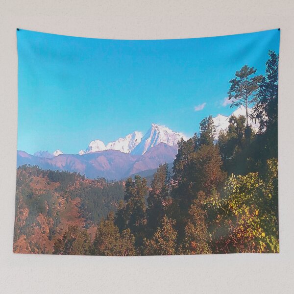 Item preview, Glacier blue mountain view designed and sold by Mariolangstieh.