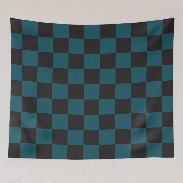 Item preview, Japan Blue and Black Ichimatsu Traditional Japanese Pattern designed and sold by Heedee Design.