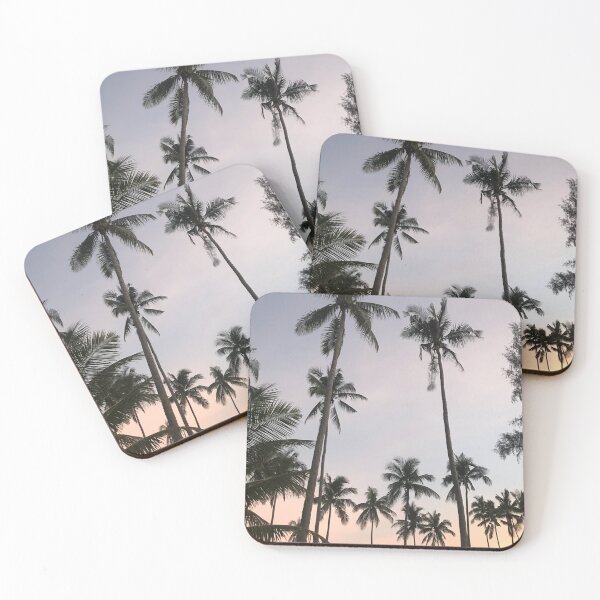 Item preview, Koh Lanta palms - Thailand sunset Long beach and palm trees photography designed and sold by JulesGraphics.
