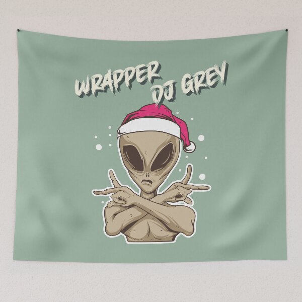 Item preview, Wrapper DJ Grey Alien I Believe Design T-Shirt designed and sold by HappySchnapper.