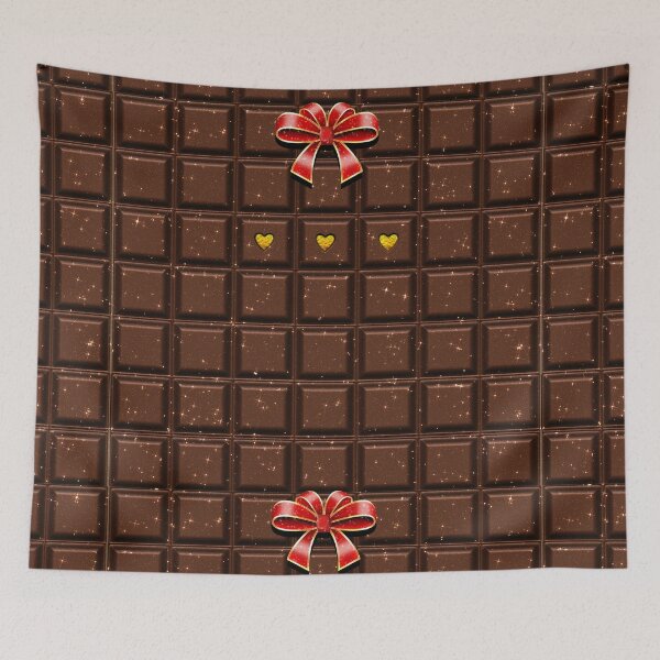 Item preview, Christmas Chocolate Bar Pattern Ribbon Gold designed and sold by Jolly-Yosei.