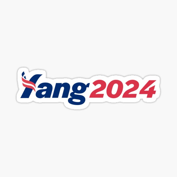 Yang 2024 Unofficial Merch Sticker For Sale By FreedomUnited Redbubble   St,small,507x507 Pad,600x600,f8f8f8 