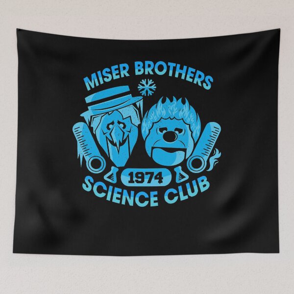 Item preview, science club miser brothers ugly christmas sweater art designed and sold by RaymonCharles9.
