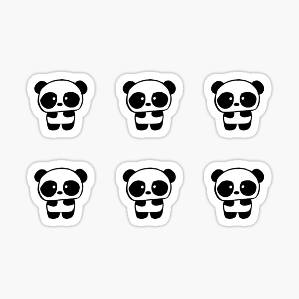 Cute Baby Panda Sticker Pack Sticker