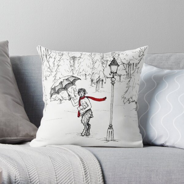 The Lion, The Witch, and the Wardrobe, The Chronicles of Narnia Mr. Tumnus Throw Pillow