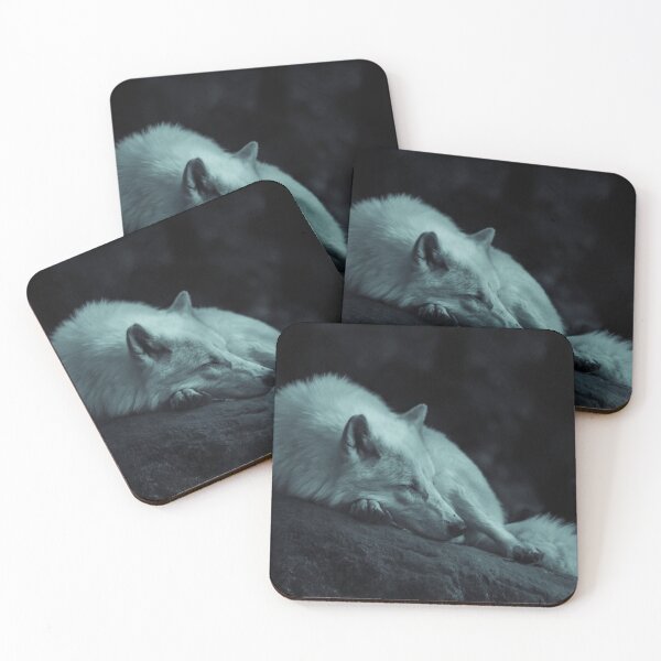 Item preview, Sleeping White Forest Wolf designed and sold by Alladin7.